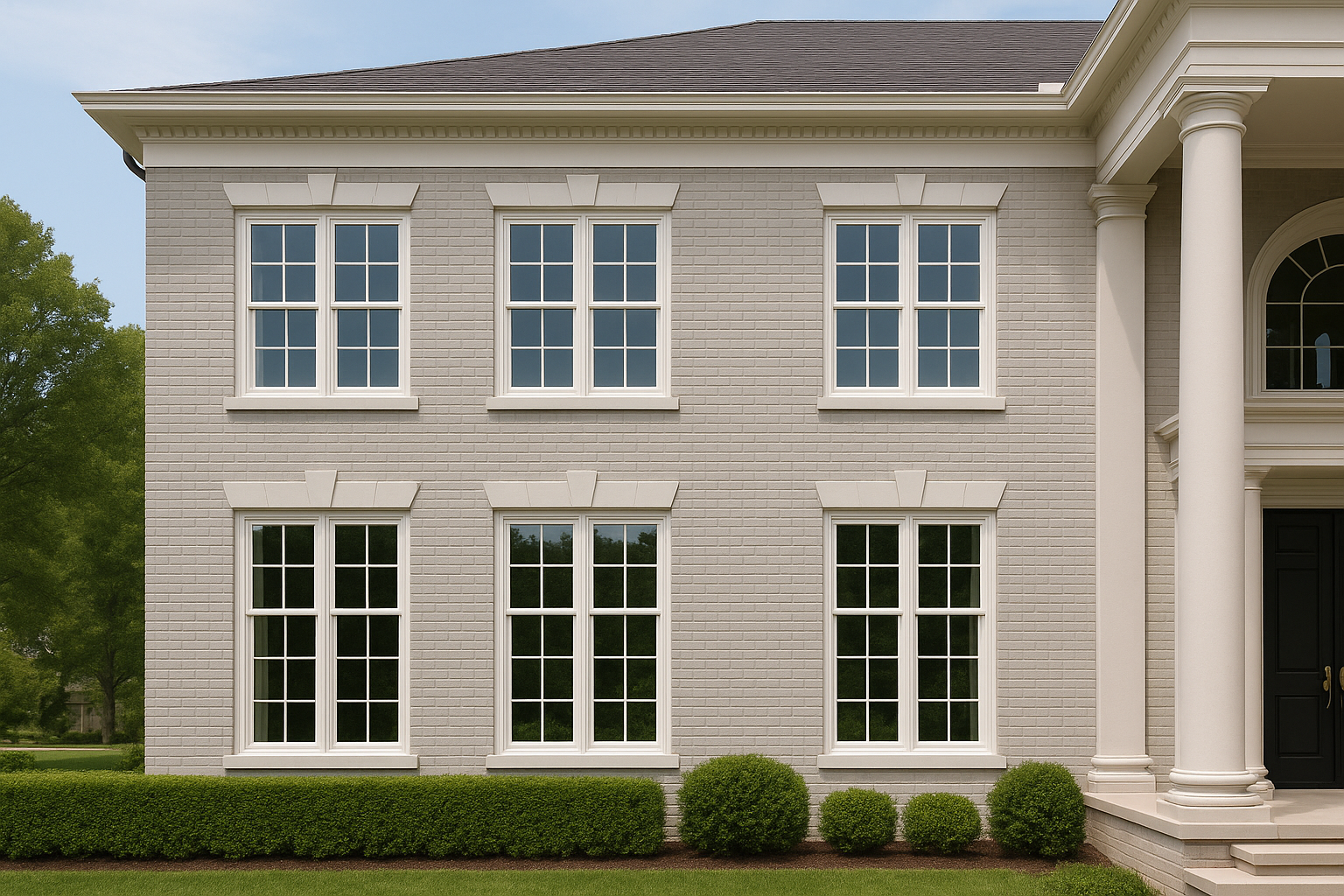 Vinyl Windows Greek Revival