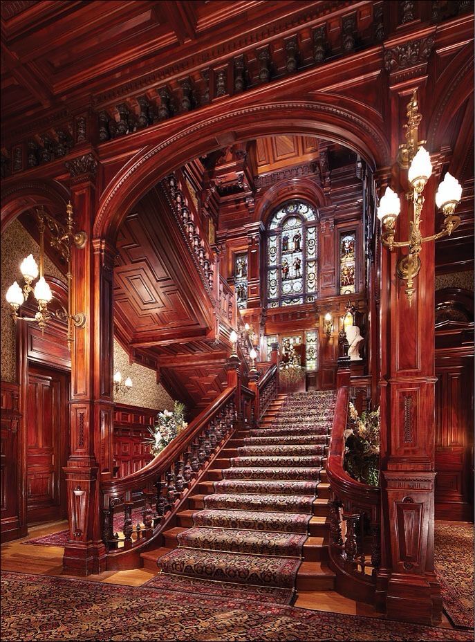 Custom Millwork Ornate Stairs