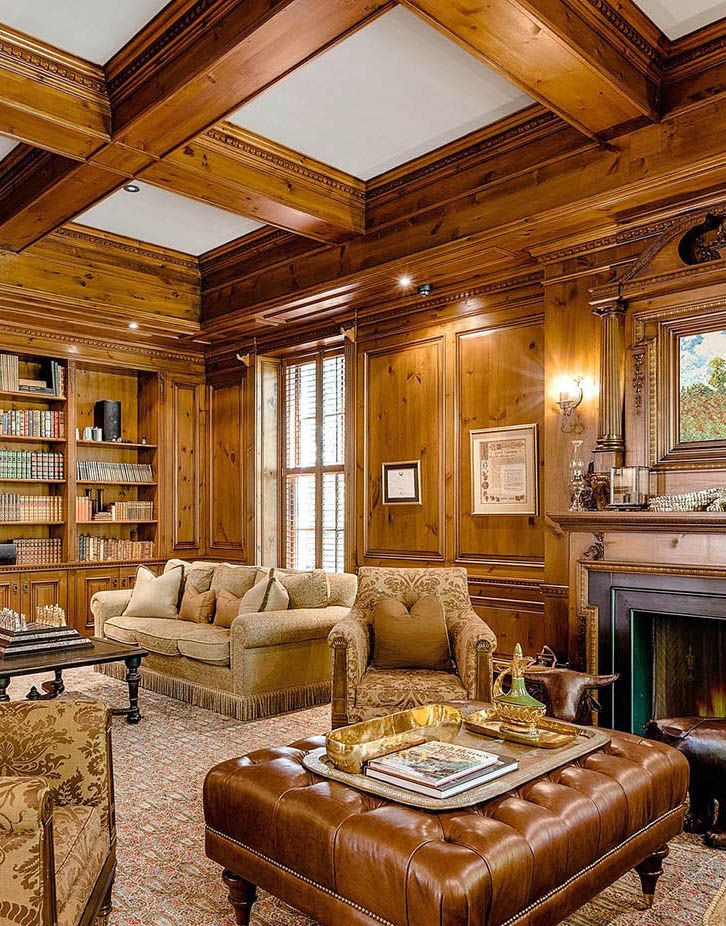 Custom Millwork Wood Paneling Beams